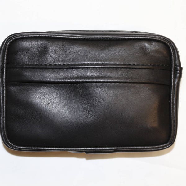 Pochette Ceinture Noire M en Cuir d'Agneau Véritable