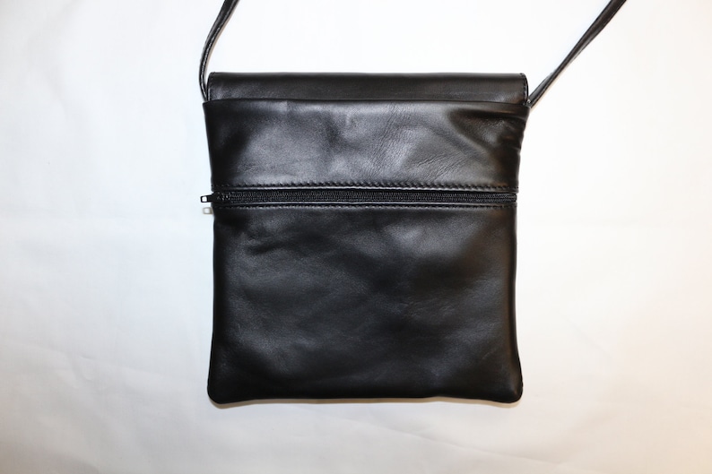 Pochette à Bandoulière en Cuir d'Agneau Véritable pour Femme S image 5