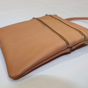 Pochette pour Téléphone Portable Smartphone Bandoulière en Cuir d'Agneau Véritable Zoé S image 2