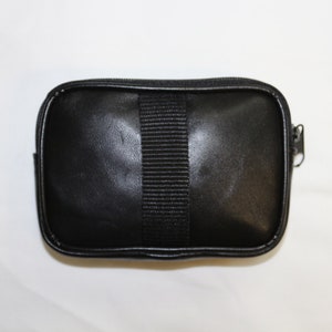 Pochette Ceinture Noire S en Cuir d'Agneau Véritable image 3