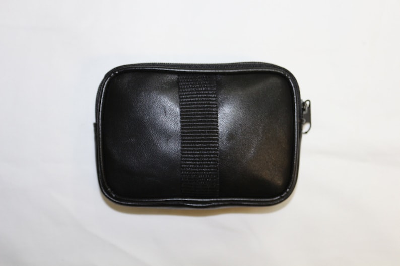 Pochette Ceinture Noire S en Cuir d'Agneau Véritable image 3