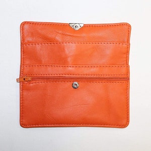 English Genuine Lambskin Leather Purse M image 4