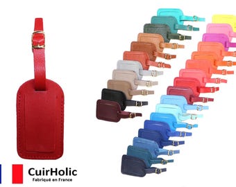 Porte Adresse - Cuir Véritable Chèvre - Vendu par 2