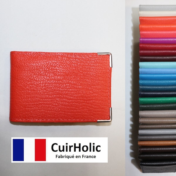 Porte Carte Italien en Cuir de Chèvre Véritable M