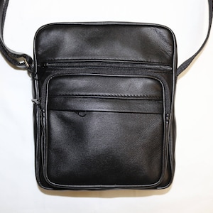 Pochette Cuir d'Agneau Homme S Noir image 1