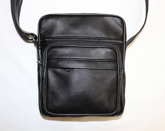 Pochette Cuir d'Agneau Homme S Noir