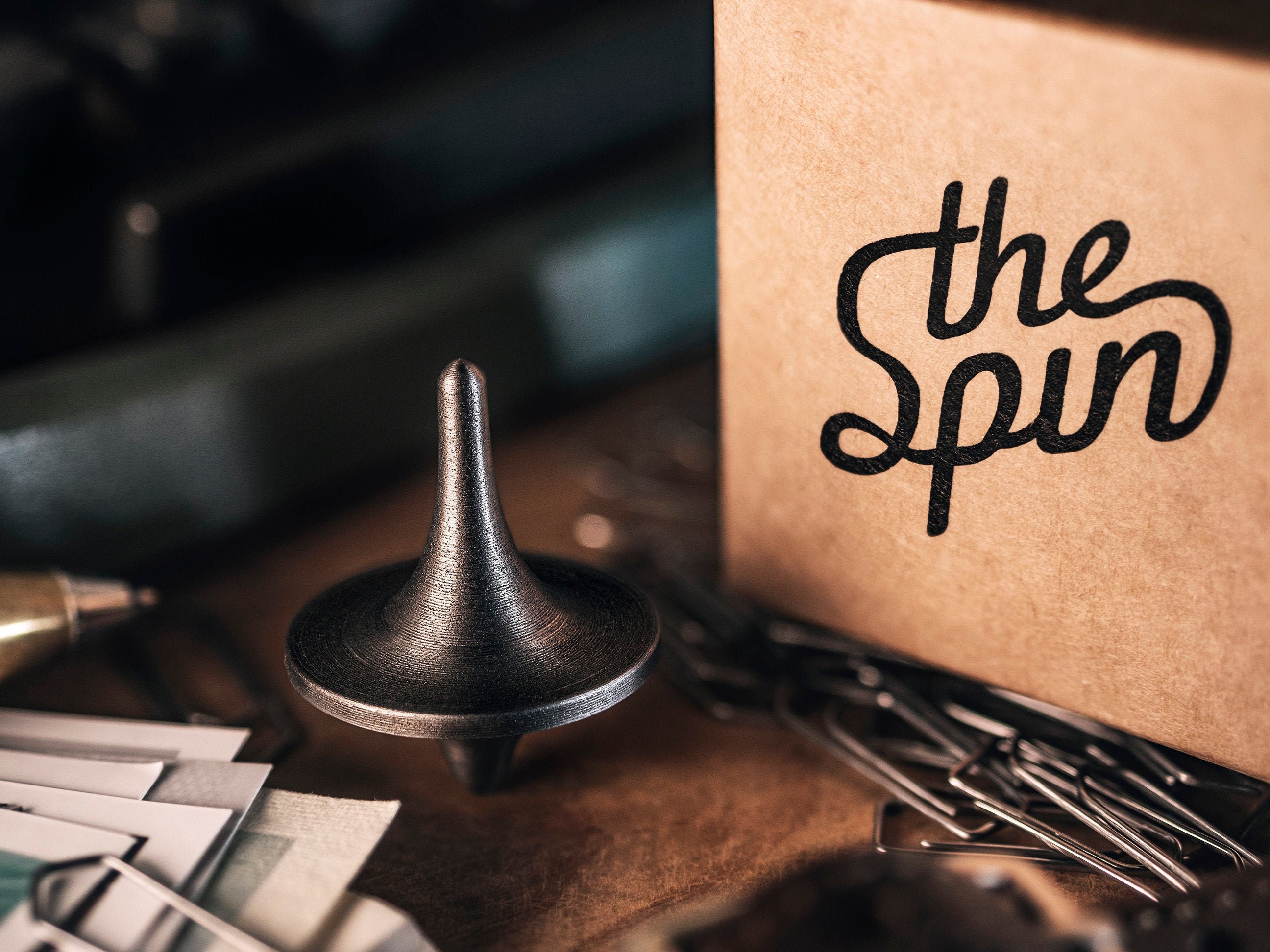 Cast Iron Spinning Top / Fidget / Inception Totem Etsy Australia