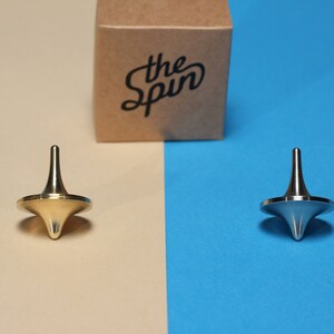 The Spin Stainless Steel Spinning Top // fidget // Stress Management // Gyro image 6