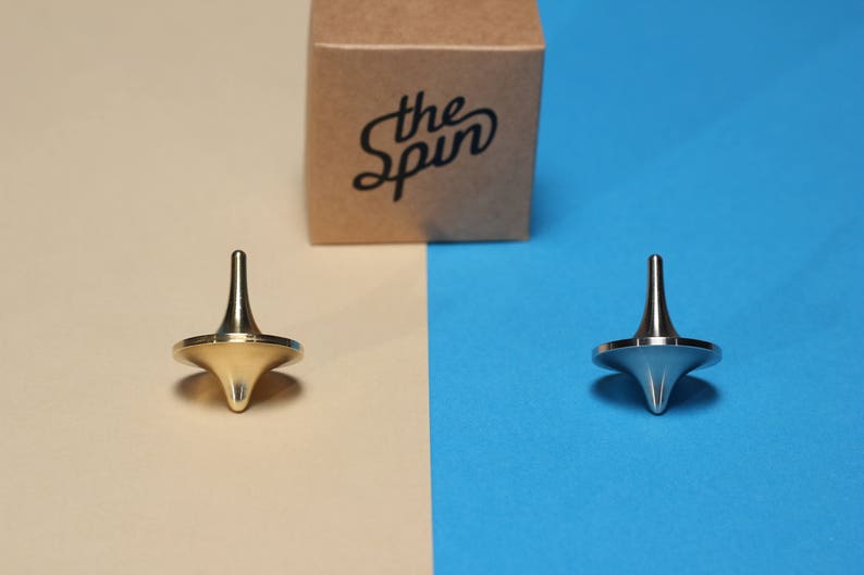 The Spin Stainless Steel Spinning Top // fidget // Stress Management // Gyro image 6