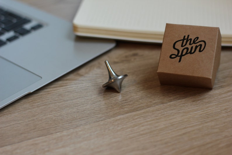 The Spin Stainless Steel Spinning Top // fidget // Stress Management // Gyro image 8