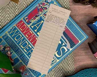 Library Card Bookmark | Book Tracker 2022 | Reading List
