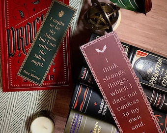 Gothic Quote Bookmark | Dracula and Frankenstein
