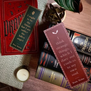 Gothic Quote Bookmark | Dracula and Frankenstein