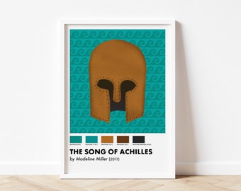 The Song of Achilles Inspired Art Print | Pantone Colour Palette | Color Swatch Poster | BookTok Print | Achilles and Patroclus