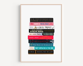 BookTok / YA Book Stack Print