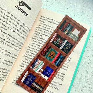 BookTok Bookshelf Bookmark | Colleen Hoover | Heartstopper | The Song of Achilles | Evelyn Hugo | They Both Die at the End