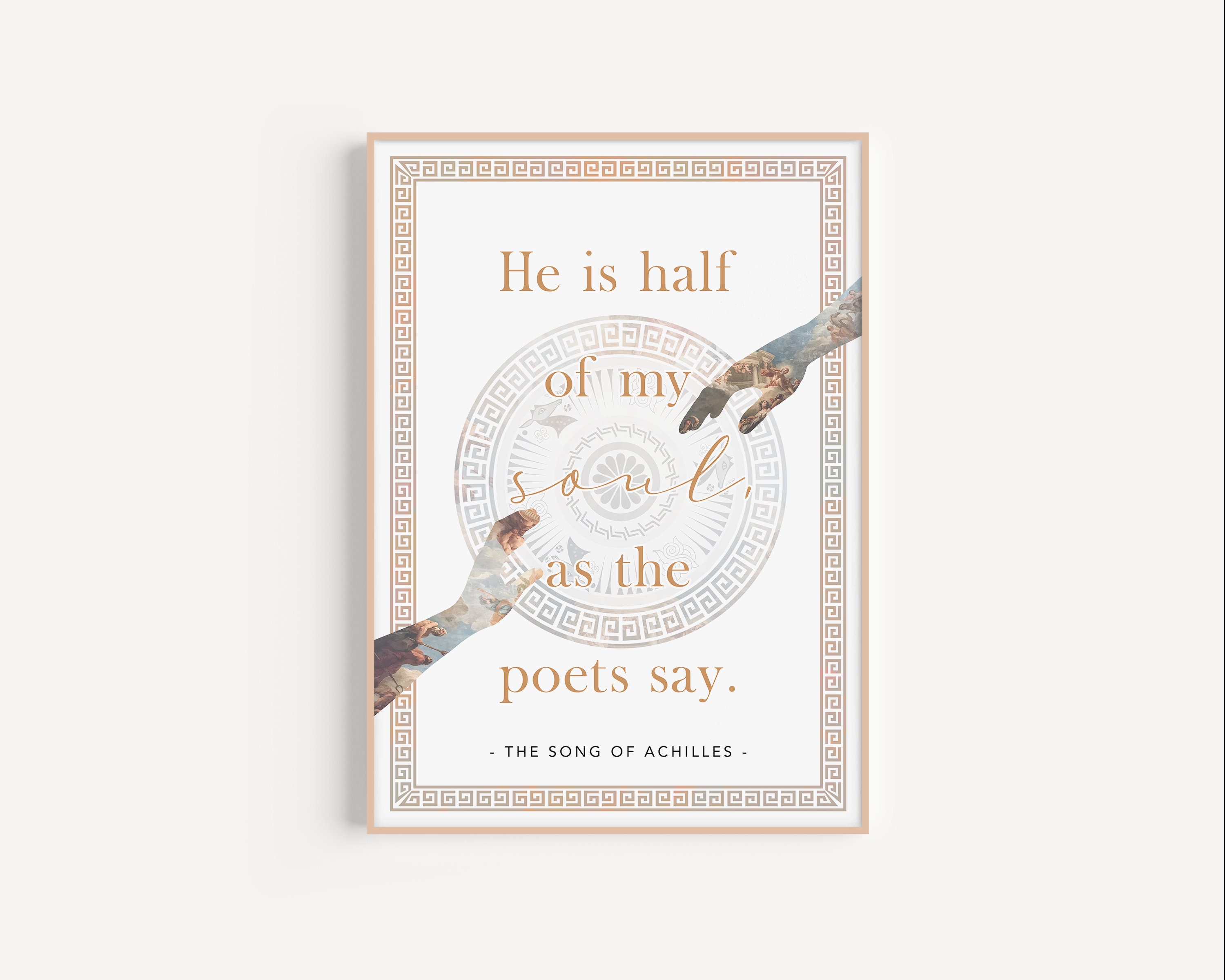 The Song Of Achilles Quote Print Madeline Miller Achilles Etsy