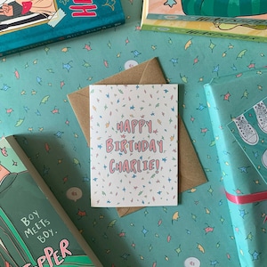 Tarjeta de cumpleaños personalizada de Nick y Charlie / Tarjeta de cumpleaños LGBT / Tarjeta de felicitación personalizada