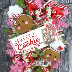 Christmas Wreath for front door-Gingerbread Swag-Christmas Swag-Gingerbread Wreath-Candy Wreath-Christmas Candy Swag-Gingerbread Decor