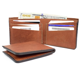 Personalized leather wallet, Personalized wallet, Mens leather wallet, Leather wallet, Mens wallet, Wallet, Mens gift, Billfold wallet, Gift