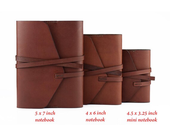 personalized leather journal large composition notebook etsy