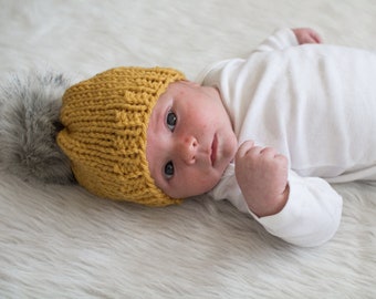 Knit Beanie Pattern The Basic Market Beanie Knit /Knitting  Hat Pattern