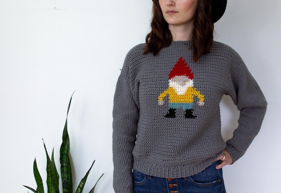 Tapestry crochet sweater Outlet