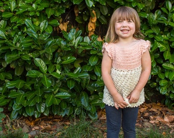 Crochet Tee for Kids, Crochet shirt The Lady Jackson Tee Crochet Pattern PDF