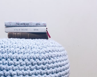 Crochet Pattern for Floor Pouf, Crochet Floor Cushion, Crochet Project Home Decor, Easy and Quick Crochet Pattern, 2 Hour Crochet Pouf