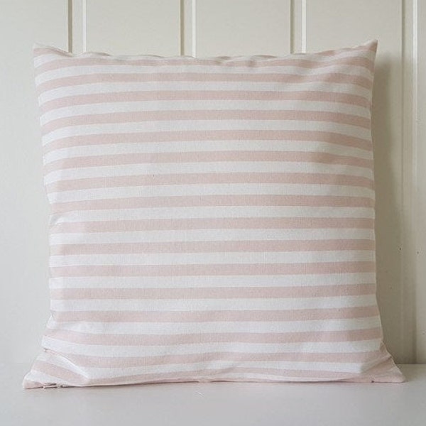 Pink Striped Pillow Etsy