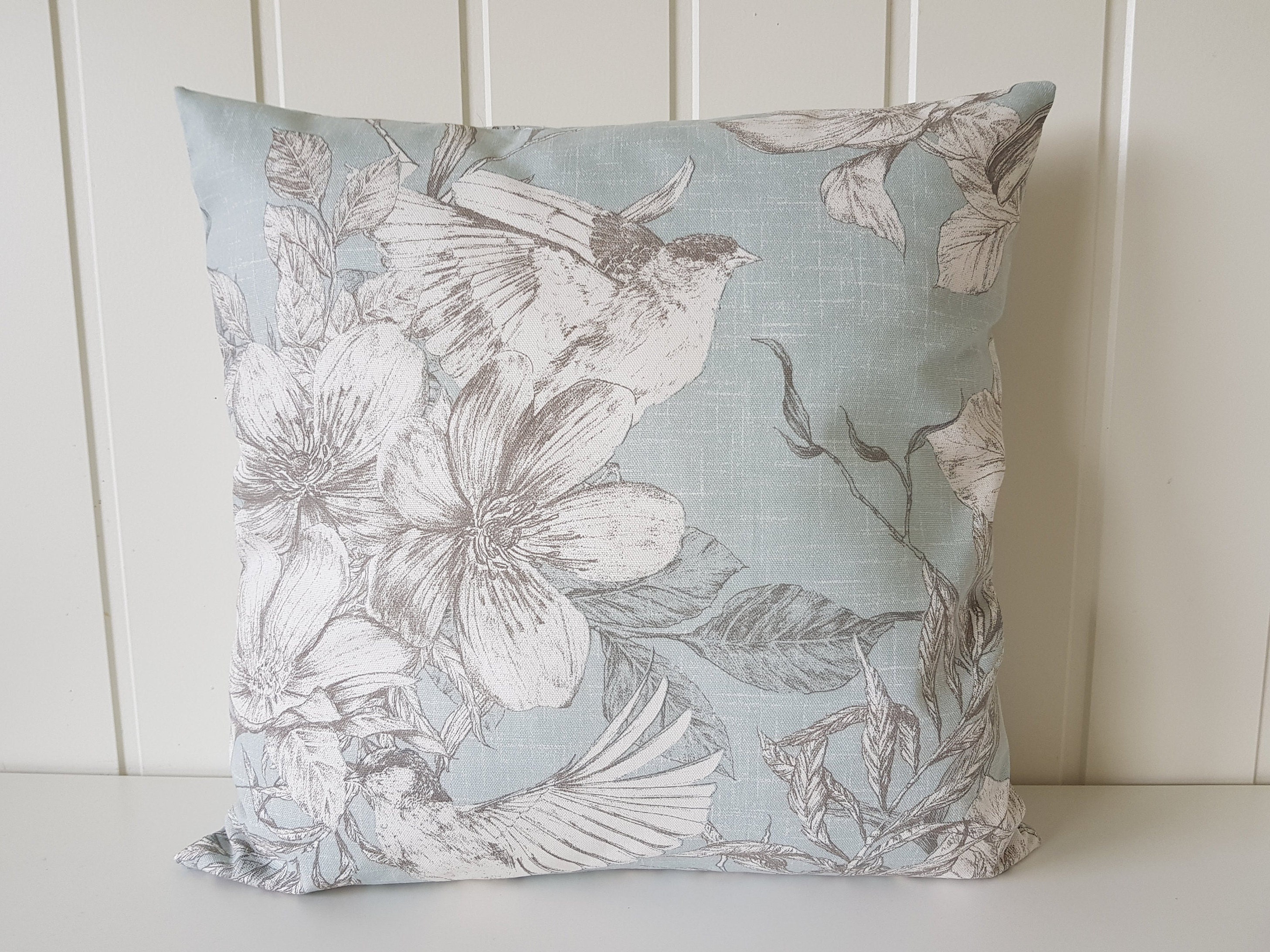 Decorative Pillow in Macbeth Heather Gray Floral