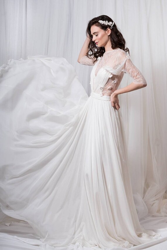 silk chiffon bridesmaid dress