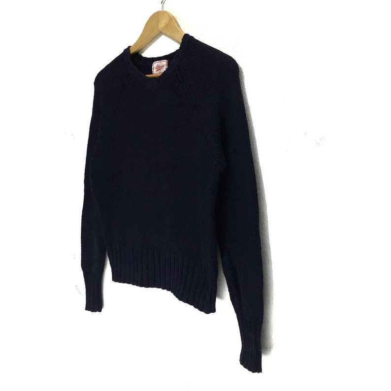 Vintage 45RPM Japan Knit Blue Sweatshirt Jumper Pullover Japanese Denim 45 RPM