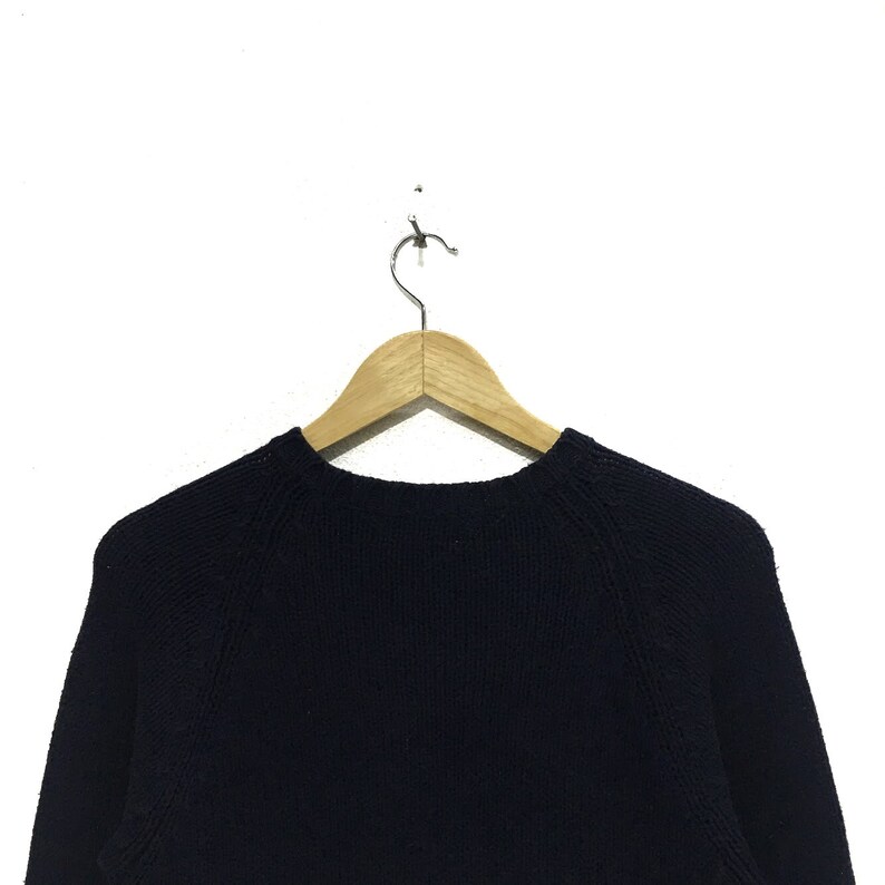 Vintage 45RPM Japan Knit Blue Sweatshirt Jumper Pullover Japanese Denim 45 RPM