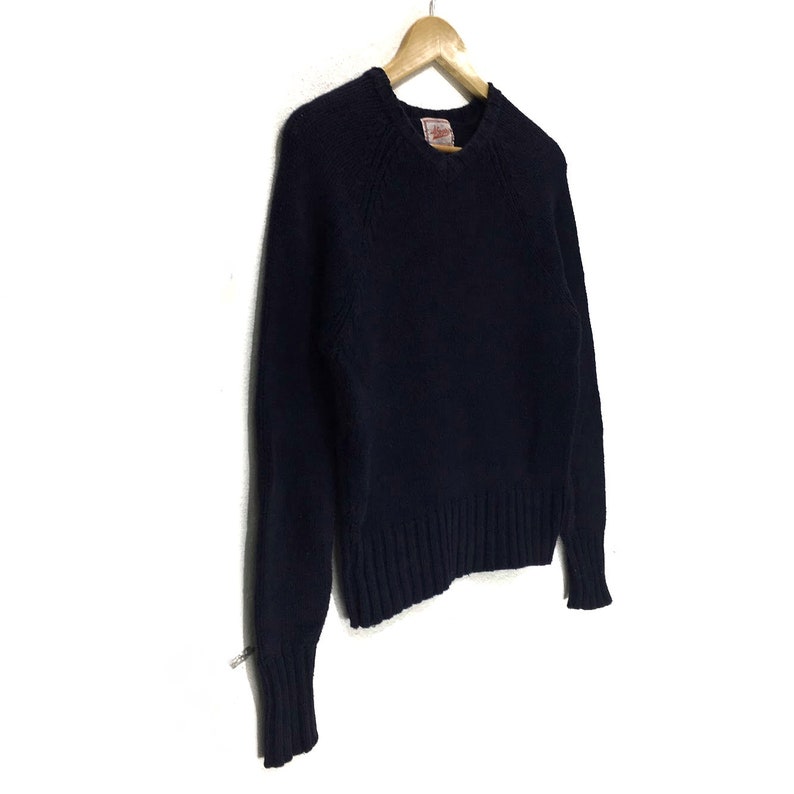 Vintage 45RPM Japan Knit Blue Sweatshirt Jumper Pullover Japanese Denim 45 RPM