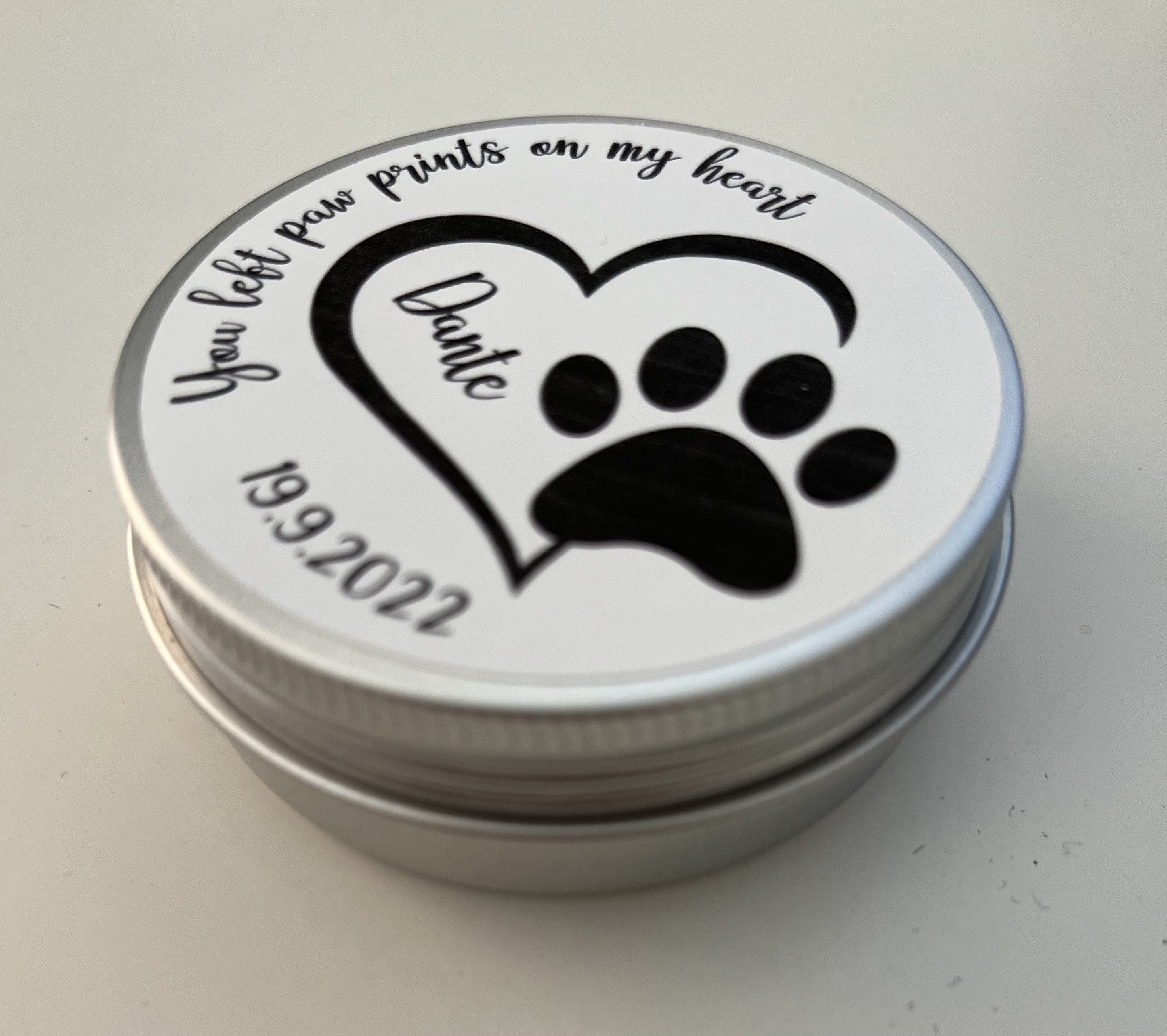 Personalised Pet Fur Pet Hair Memorial Keepsake Tin Dog Etsy UK