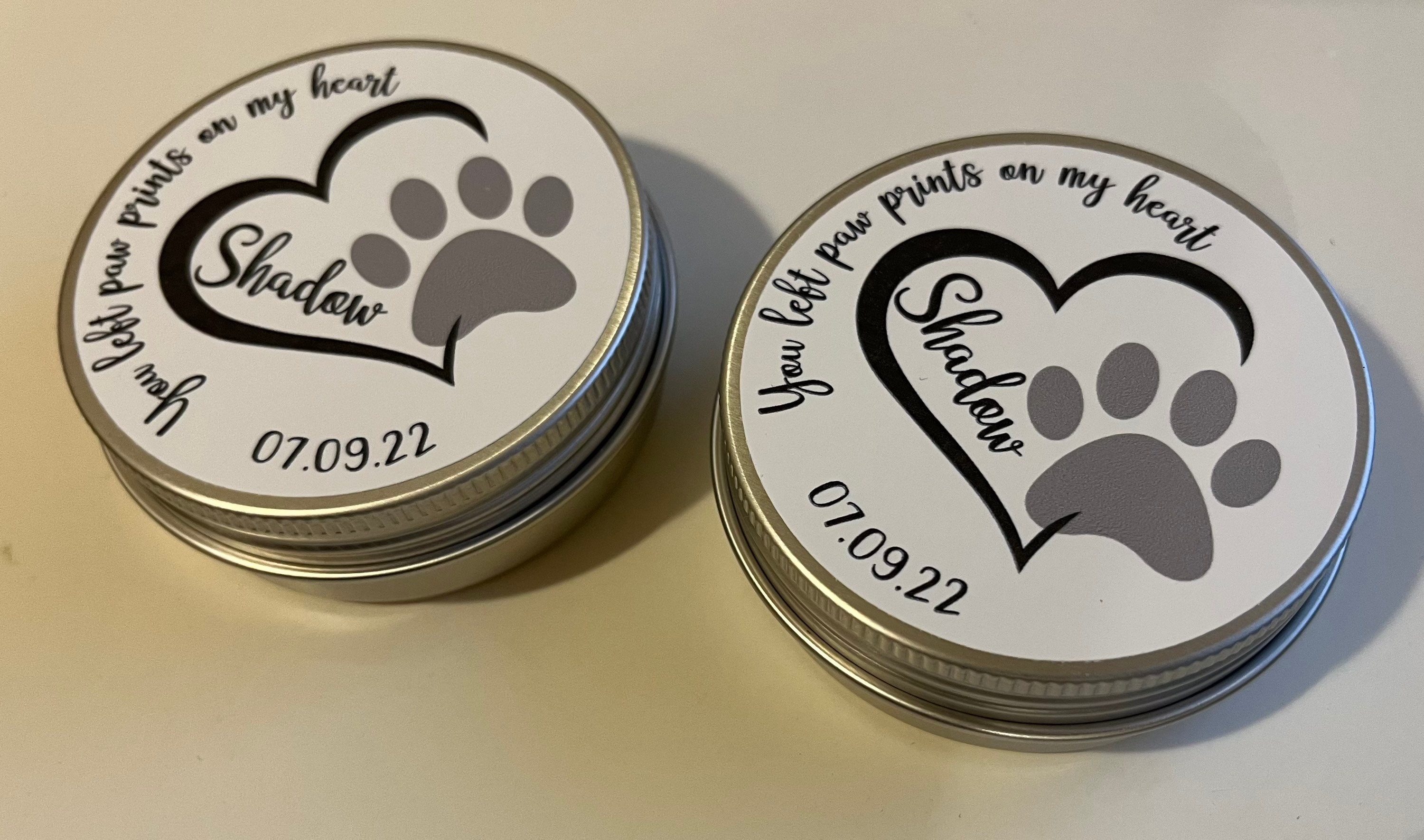Personalised Pet Fur Pet Hair Memorial Keepsake Tin Dog Etsy UK