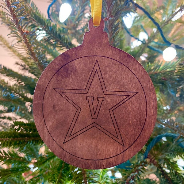 Vanderbilt University ornament| Vanderbilt Christmas ornament| Vandi ornament| Custom college ornament| College Christmas ornaments
