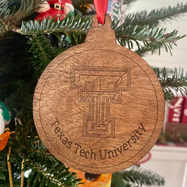 Texas Tech Ornaments Etsy