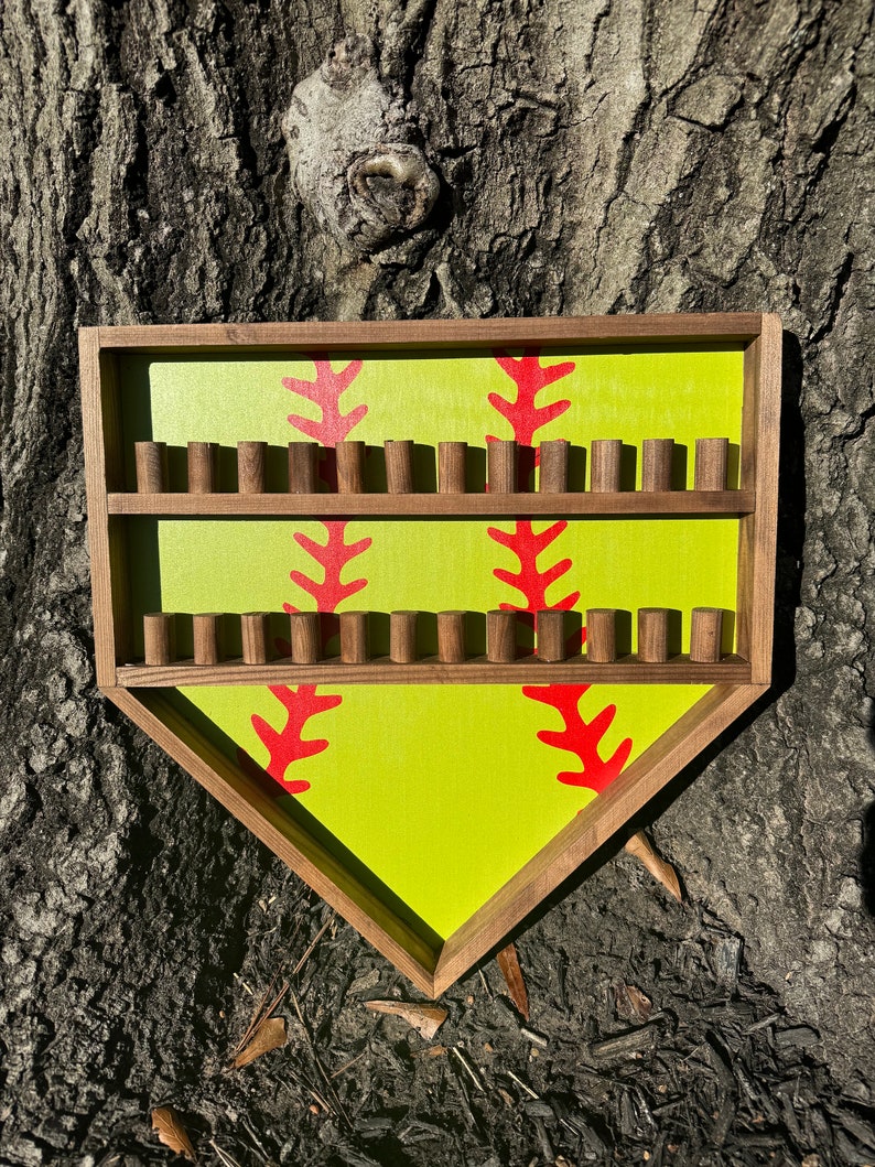 Display Racks For Softball Rings Custom Baseball & Softball Ring Holder Displays| Baseball and Softball ...