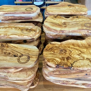 Bulk Olive Wood Cutting Boards| Customizable Cutting Board | Bulk Wood Charcuterie Boards| Wedding Gifts| Company Gifts