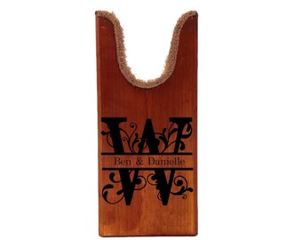 Custom Family Wooden Boot Jacks| Pine and Leather Boot Jacks| Handmade in Texas|Great For Rodeo Gifts| Great For Graduation Gifts| Family|