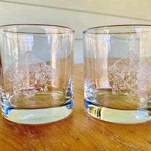 Custom Whiskey Glasses| Any Pictures, Any Names, Any Style| Single Or Double Sided| Custom Engraved Photos, Logos, Names, And More