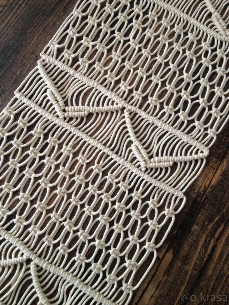 Macrame Table Runner Wedding Table Runner Table Runner Etsy
