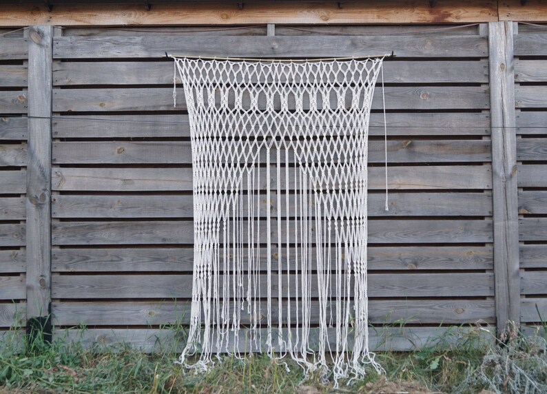 Macrame wedding backdrop Large bohemian Curtain Boho wedding Wedding ceremony arch Macrame curtain Macrame wedding arch