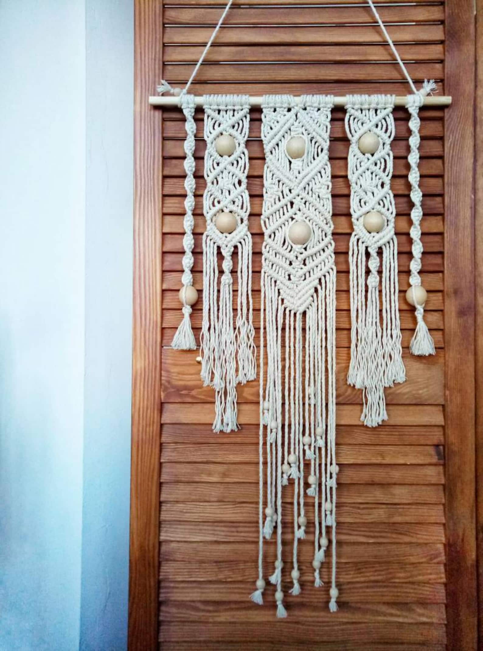 Macrame Wall Hanging Australia Small macrame wall hanging Bohemian wall art Macrame wall | Etsy