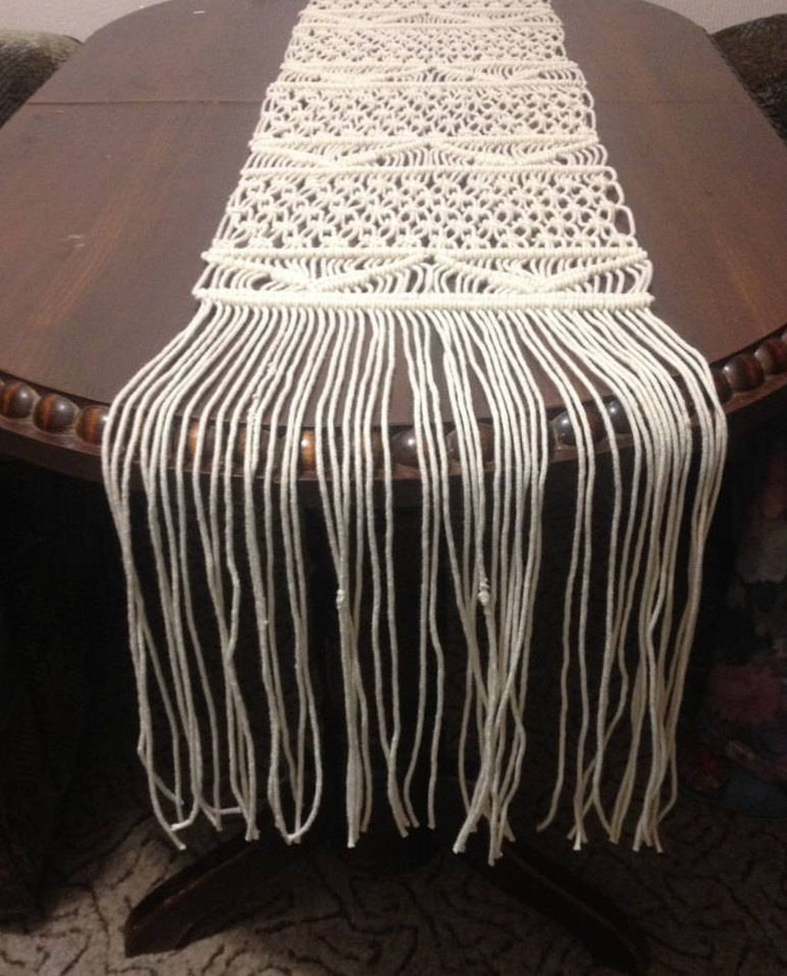Macrame Table Runner Wedding Table Runner Table Runner Etsy
