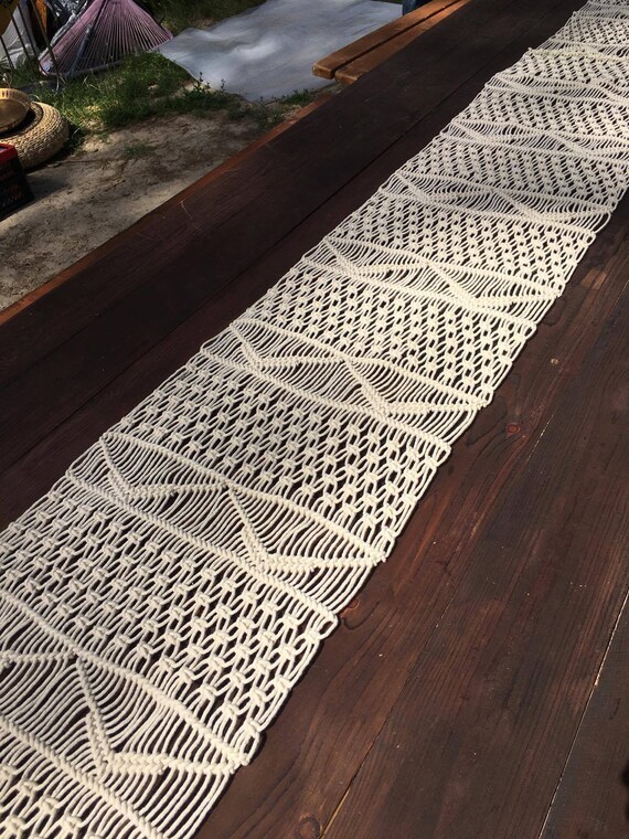 Macrame Table Runner Wedding Table Runner Table Runner Etsy