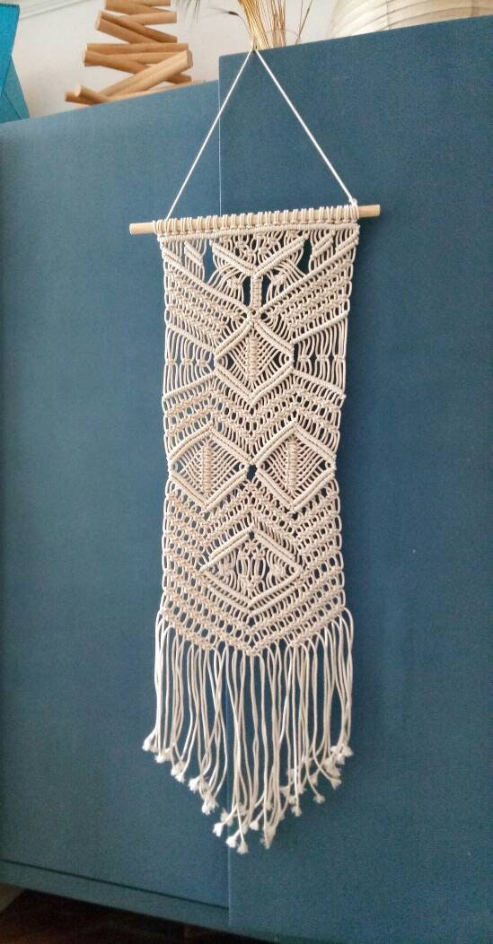 Long Macrame Wall Hanging Tapestry Hanging Macrame Wall Etsy UK