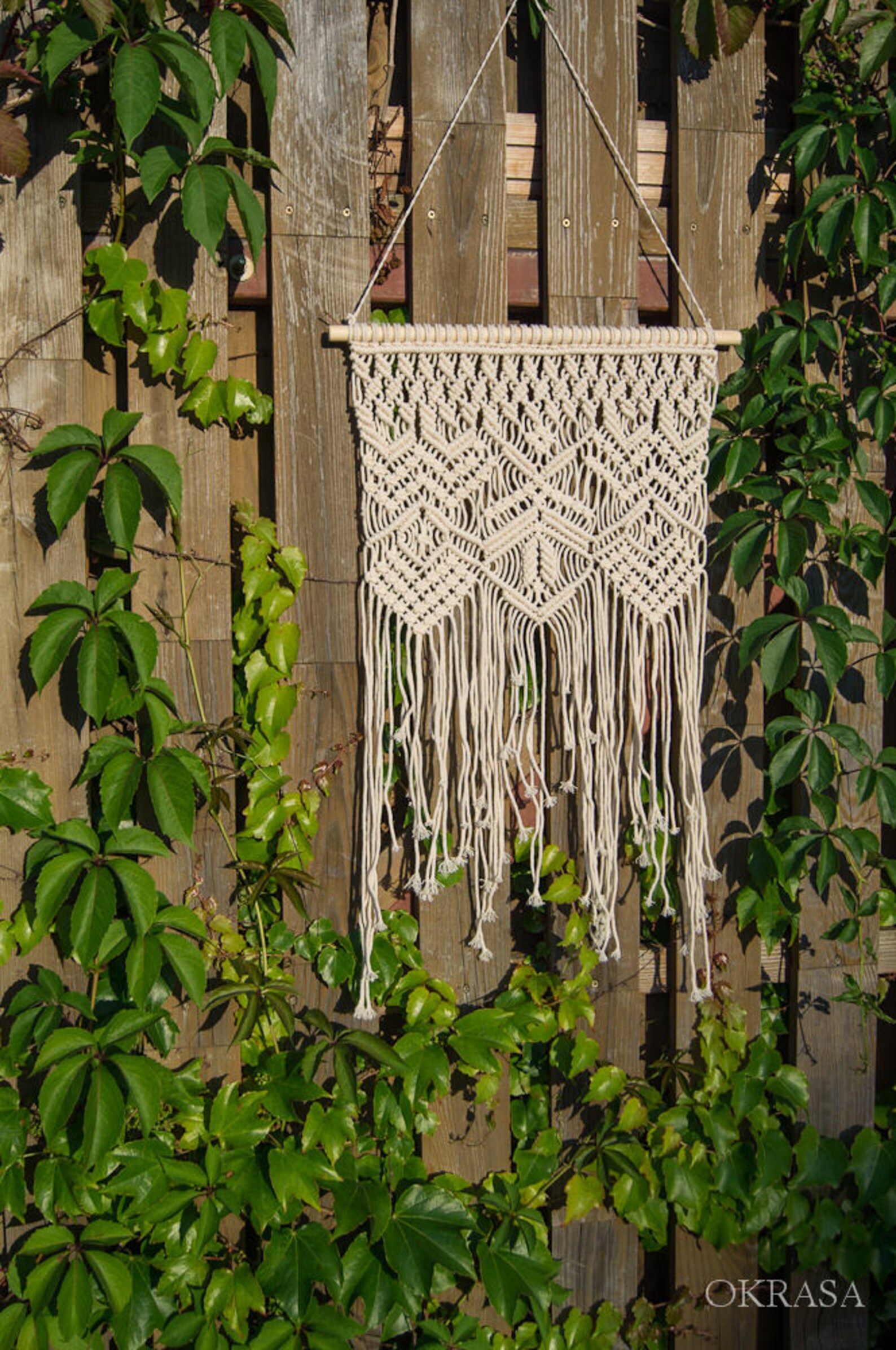 Macrame wall hanging Medium size wall decor Bohemian wall Etsy